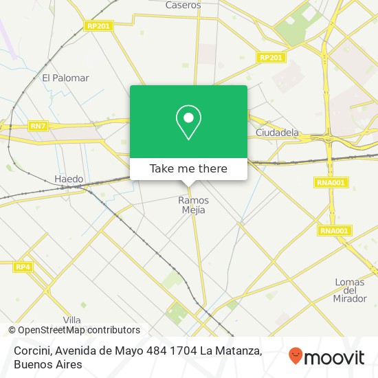 Corcini, Avenida de Mayo 484 1704 La Matanza map