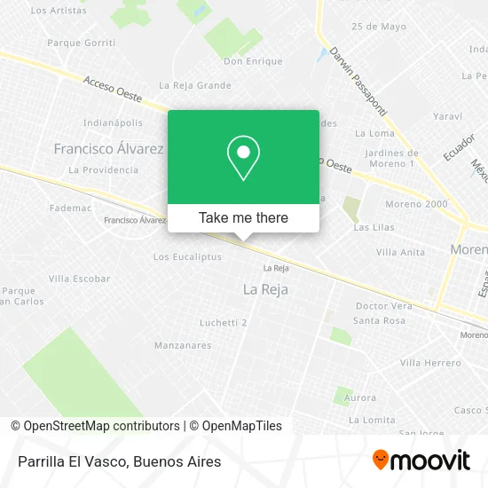 Mapa de Parrilla El Vasco