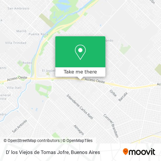 D' los Viejos de Tomas Jofre map