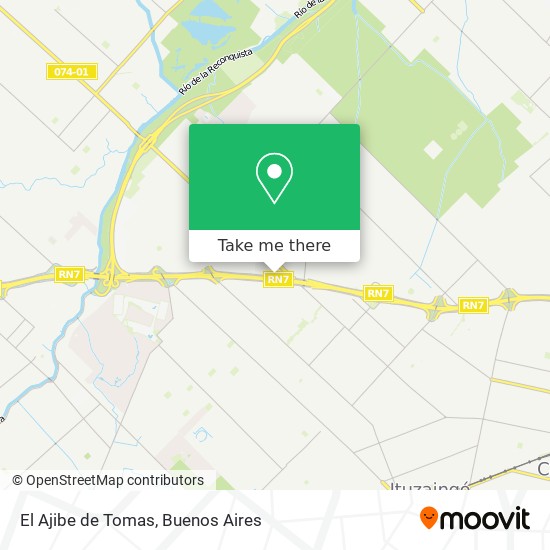 El Ajibe de Tomas map