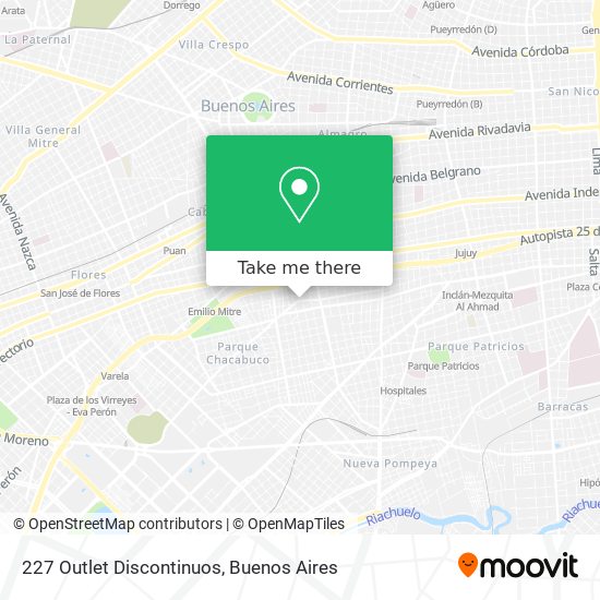 227 Outlet Discontinuos map