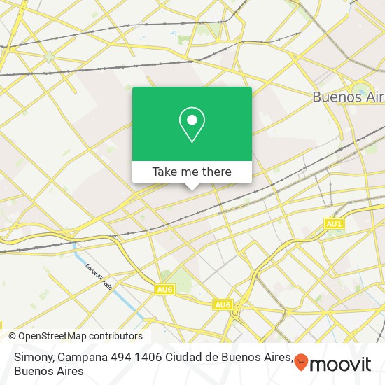 Mapa de Simony, Campana 494 1406 Ciudad de Buenos Aires