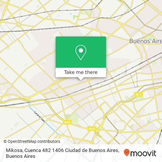 Mapa de Mikosa, Cuenca 482 1406 Ciudad de Buenos Aires