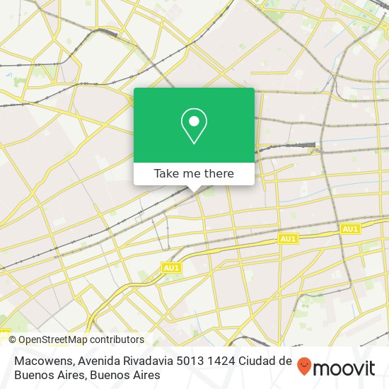 Macowens, Avenida Rivadavia 5013 1424 Ciudad de Buenos Aires map