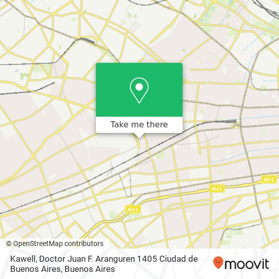Mapa de Kawell, Doctor Juan F. Aranguren 1405 Ciudad de Buenos Aires