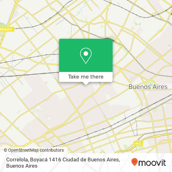 Correlola, Boyacá 1416 Ciudad de Buenos Aires map