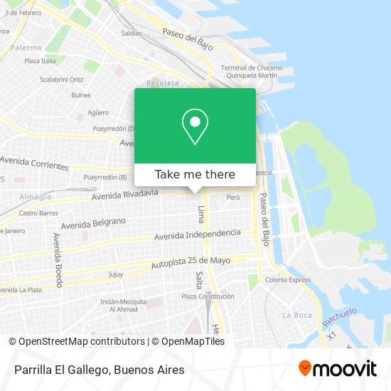 Parrilla El Gallego map