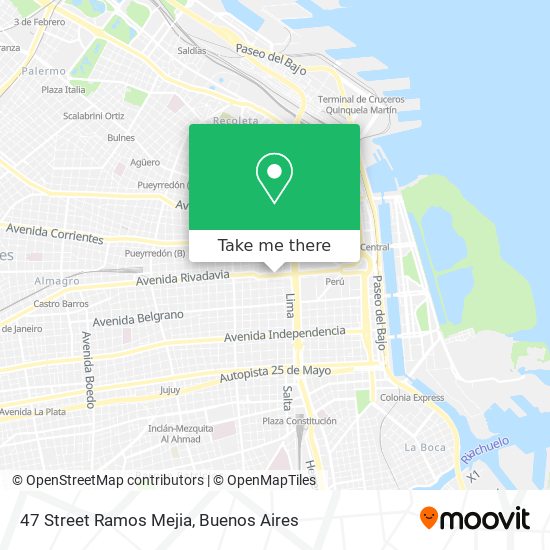 47 Street Ramos Mejia map