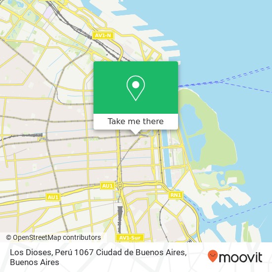 Los Dioses, Perú 1067 Ciudad de Buenos Aires map