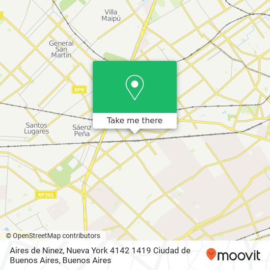 Mapa de Aires de Ninez, Nueva York 4142 1419 Ciudad de Buenos Aires