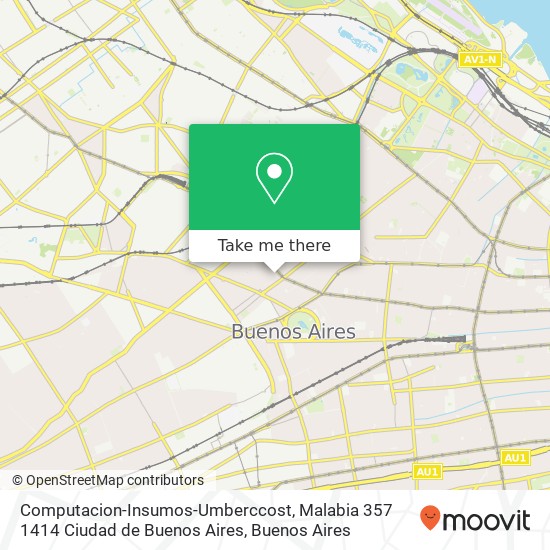 Mapa de Computacion-Insumos-Umberccost, Malabia 357 1414 Ciudad de Buenos Aires