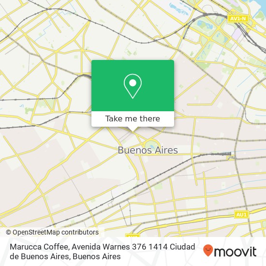 Mapa de Marucca Coffee, Avenida Warnes 376 1414 Ciudad de Buenos Aires