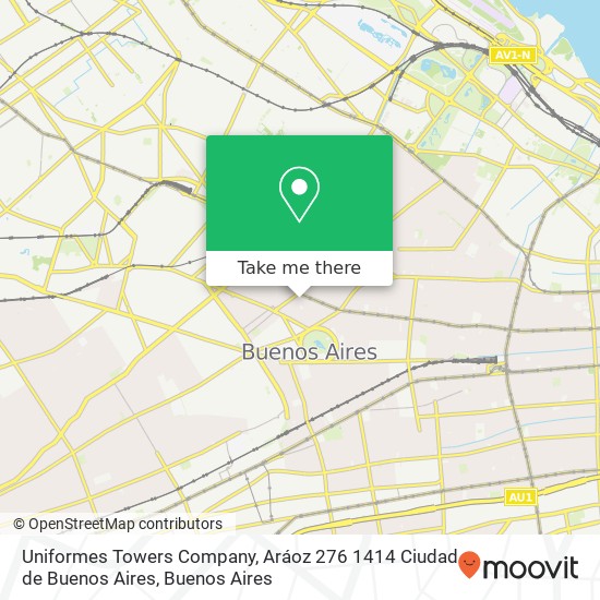 Uniformes Towers Company, Aráoz 276 1414 Ciudad de Buenos Aires map