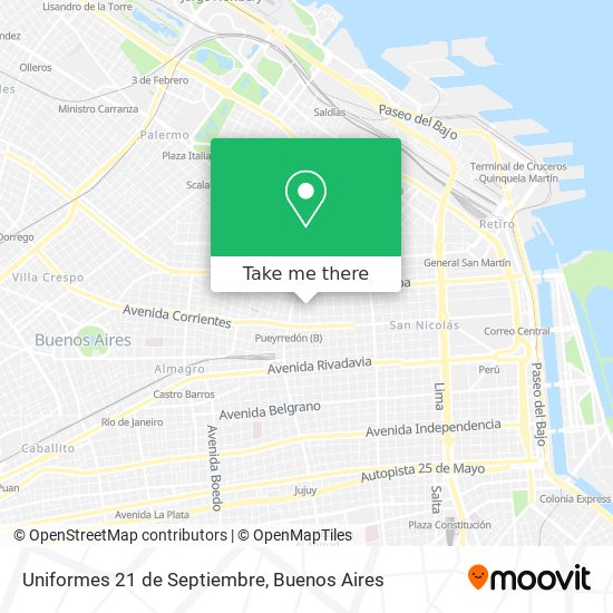 Uniformes 21 de Septiembre map
