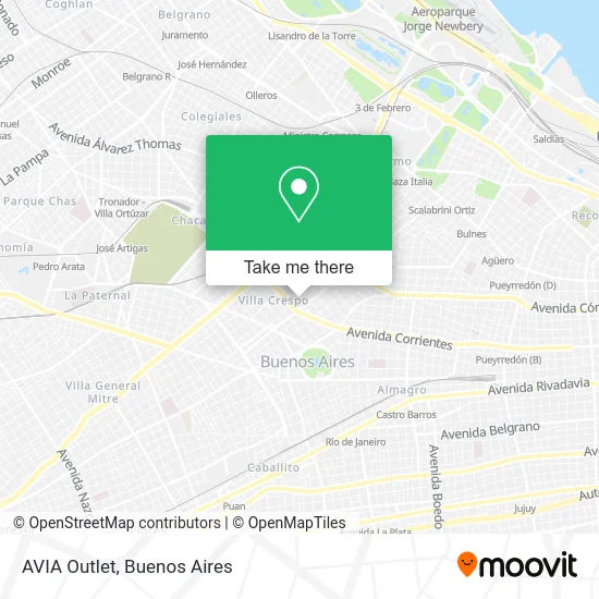 AVIA Outlet map