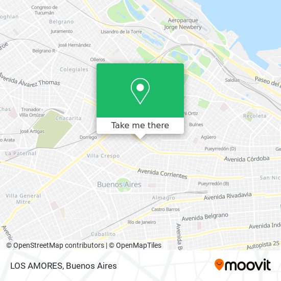 Mapa de LOS AMORES