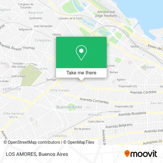 LOS AMORES map