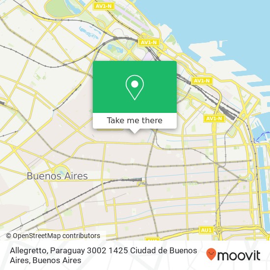 Allegretto, Paraguay 3002 1425 Ciudad de Buenos Aires map