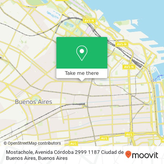 Mostachole, Avenida Córdoba 2999 1187 Ciudad de Buenos Aires map