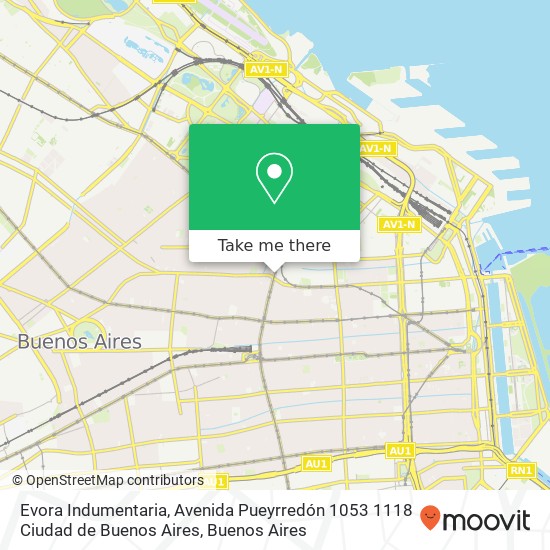 Evora Indumentaria, Avenida Pueyrredón 1053 1118 Ciudad de Buenos Aires map