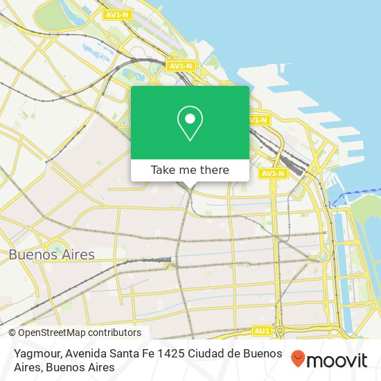 Yagmour, Avenida Santa Fe 1425 Ciudad de Buenos Aires map