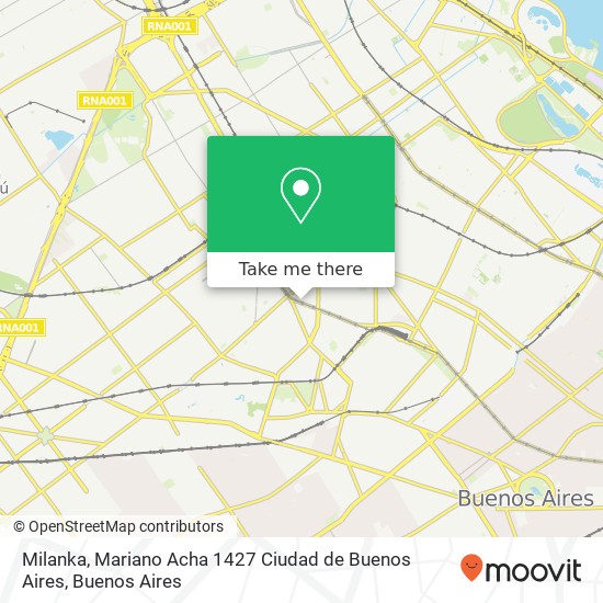 Milanka, Mariano Acha 1427 Ciudad de Buenos Aires map