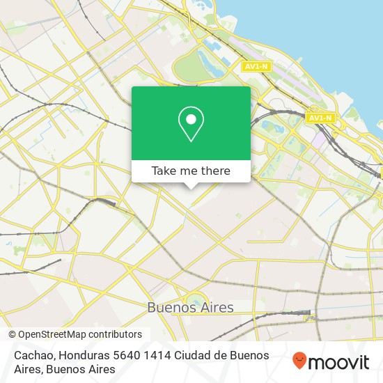 Mapa de Cachao, Honduras 5640 1414 Ciudad de Buenos Aires