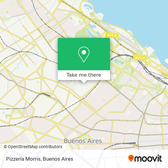 Pizzería Morris map