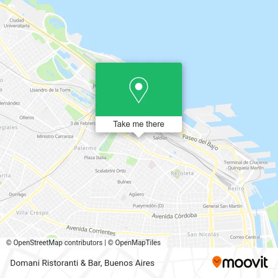 Mapa de Domani Ristoranti & Bar