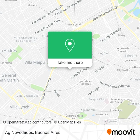 Ag Novedades map