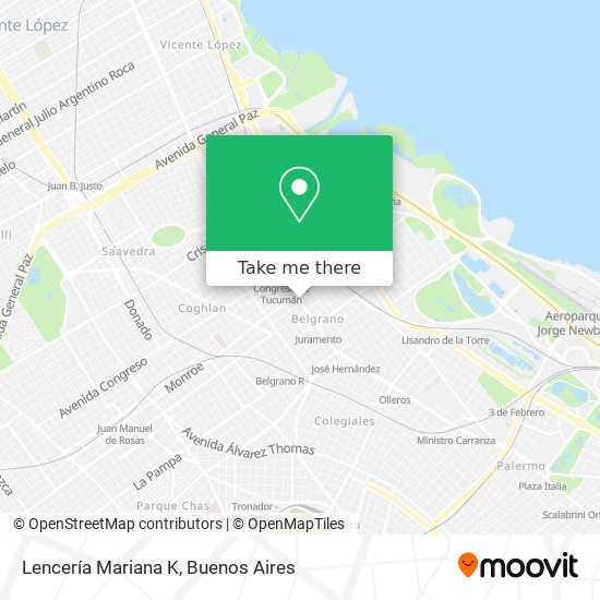 Lencería Mariana K map
