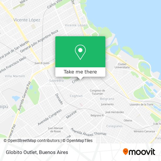 Mapa de Globito Outlet