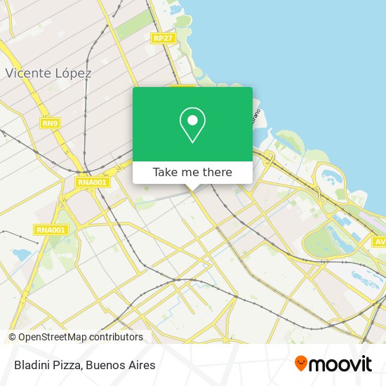 Bladini Pizza map