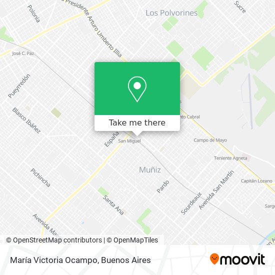 María Victoria Ocampo map