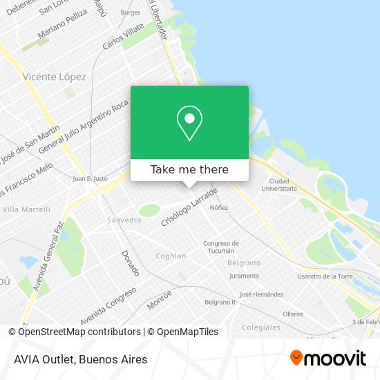 AVIA Outlet map