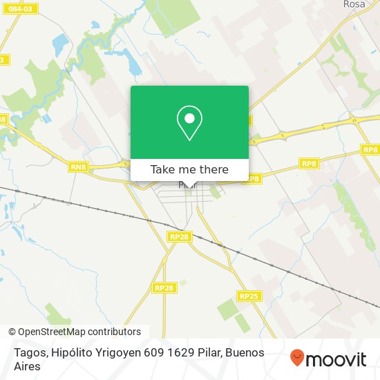 Mapa de Tagos, Hipólito Yrigoyen 609 1629 Pilar