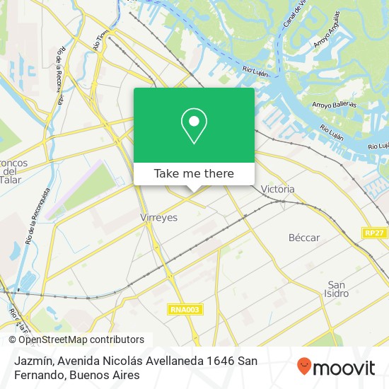 Jazmín, Avenida Nicolás Avellaneda 1646 San Fernando map