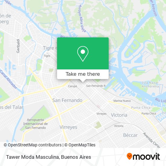 Tawer Moda Masculina map