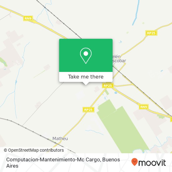 Mapa de Computacion-Mantenimiento-Mc Cargo, Las Azucenas 1046 1625 Belén de Escobar