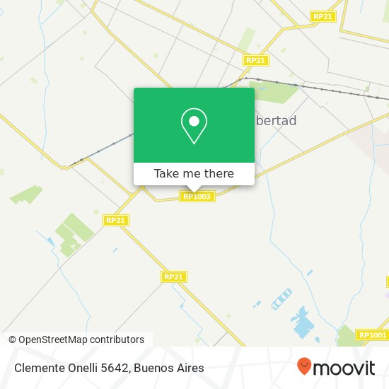 Clemente Onelli 5642 map
