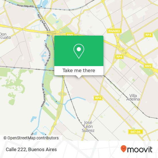 Mapa de Calle 222