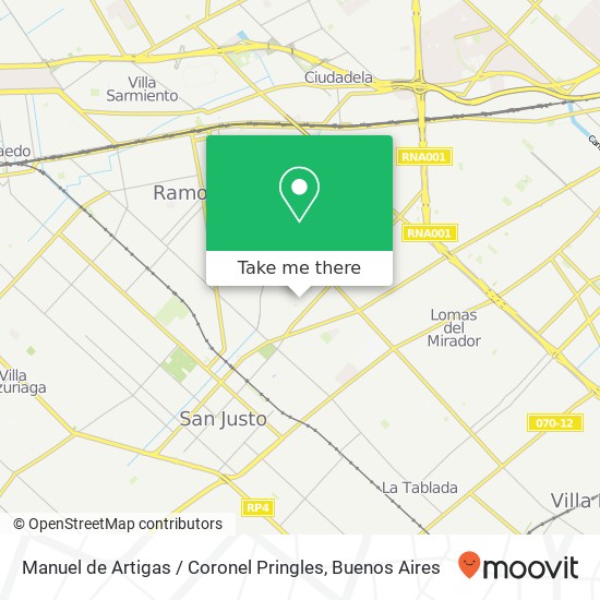Manuel de Artigas / Coronel Pringles map