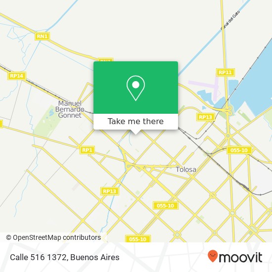 Calle 516 1372 map
