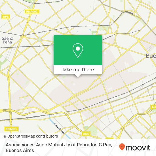 Mapa de Asociaciones-Asoc Mutual J y of Retirados C Pen