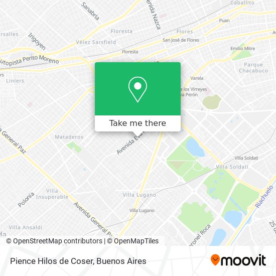 Pience Hilos de Coser map