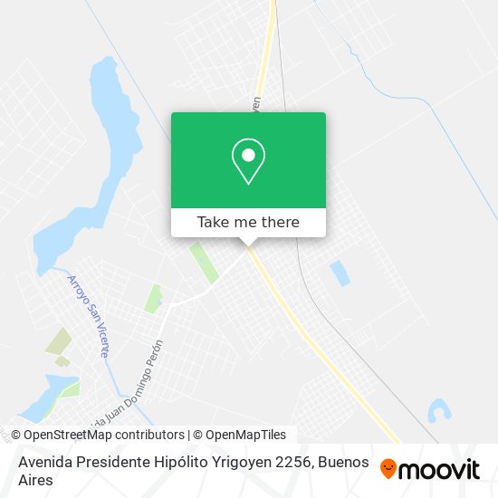 Mapa de Avenida Presidente Hipólito Yrigoyen 2256