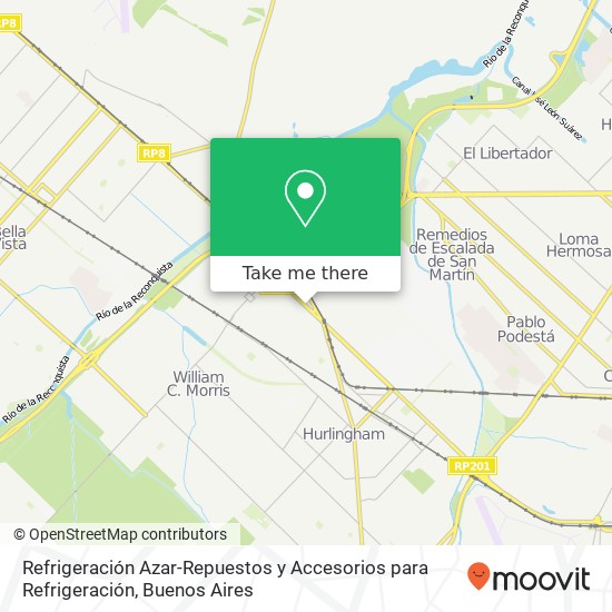 Refrigeración Azar-Repuestos y Accesorios para Refrigeración map