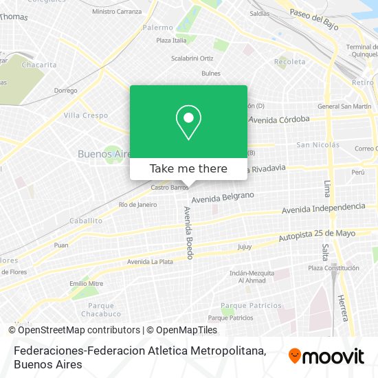 Mapa de Federaciones-Federacion Atletica Metropolitana