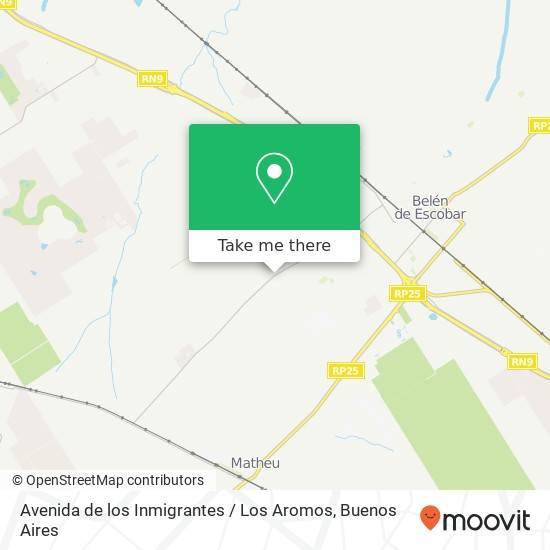 Mapa de Avenida de los Inmigrantes / Los Aromos