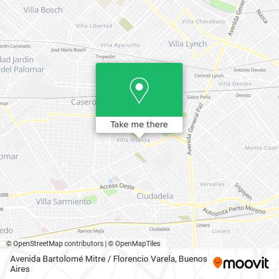 Avenida Bartolomé Mitre / Florencio Varela map